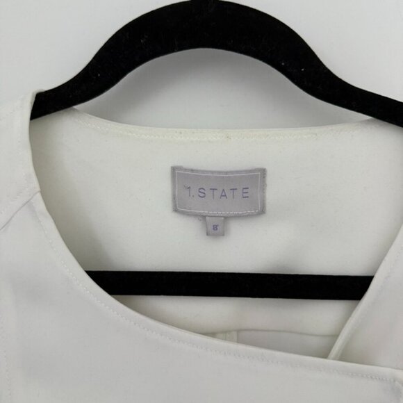 1. State White Zip Jacket - Size 8 - Picture 2 of 2
